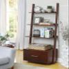 Convenience Concepts American Heritage Ladder Bookcase with File Drawer, Espresso view 2