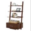 Convenience Concepts American Heritage Ladder Bookcase with File Drawer, Espresso view 4