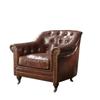 ACME Aberdeen Chair - - Vintage Dark Brown Top Grain Leather view 3