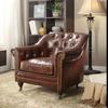 ACME Aberdeen Chair - - Vintage Dark Brown Top Grain Leather view 4