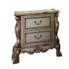 ACME Dresden Nightstand - - Gold Patina & Bone view 1