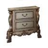 ACME Dresden Nightstand - - Gold Patina & Bone view 2