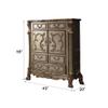 Acme Dresden 5-Drawer Wooden Chest in Gold Patina and Brown view 2
