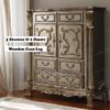 Acme Dresden 5-Drawer Wooden Chest in Gold Patina and Brown view 4