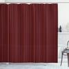 Ambesonne Maroon Shower Curtain, Classical Striped Display with Thin Lines Modern Fashion Repetitive Abstract Pattern, Cloth Fabric Bathroom Decor Set with Hooks, 69" W x 75" L, Maroon view 1