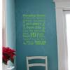 Farming Rules Subway Vinyl Letters Wall Decals Sticker Quotes 23x15-inch Lime Green view 3