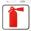 Barjan 454203 Duro 6 x 6 in. Stick-On Fire Extinguisher Decal - Pack of 12 view 1
