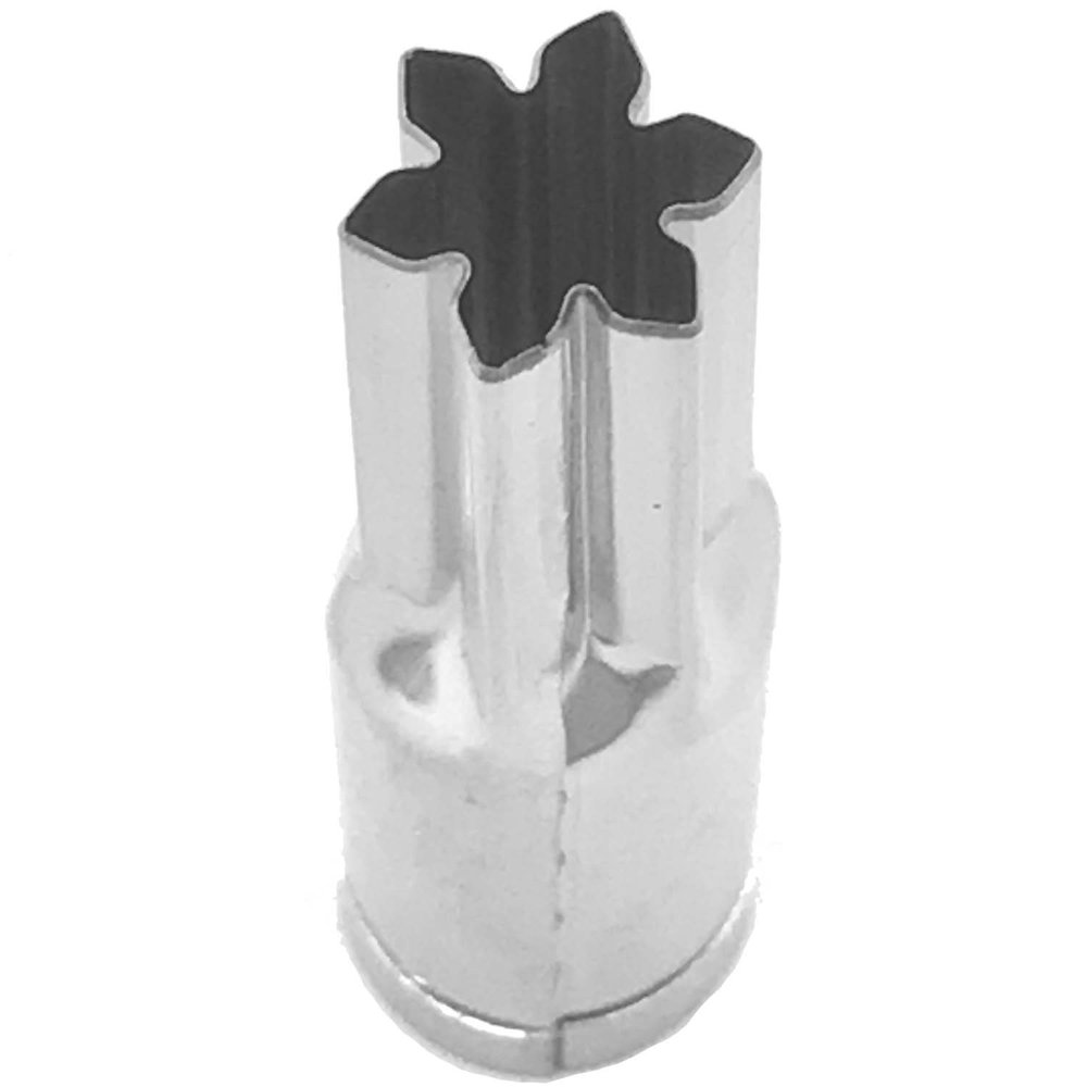 Kanda 077083 Vegetable Die, Extracted, Stainless Steel, Very Small, Snowflakes, Commercial Use,