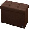 Takeda Corporation M7-CDS60BR Compact Storage Stool, Wide, Brown, 11.8 x 23.6 x 11.8 inches (30 x 60 x 30 cm) view 1