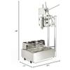 ALDKitchen Churro Maker Machine Commercial 5L Churros maker machine with 12L Electric Liters Deep Fryer (6L Electric fryer, 110V) view 4
