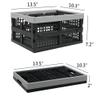 Doryh 16-Liter Collapsible Storage Crates/Stackable Storage Container Basket, Set of 2 view 2
