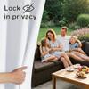 RYB HOME Outdoor Curtains for Patio Waterproof Tab Top Block Sunlight Thermal Insulated Privacy Assured Thick Outside Curtains for Deck, Balcony, Pool, W52 x L108, Greyish White, 1 Panel view 3