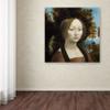 Canvas Wall Art - Da Vinci 'Ginevra De Benci' Wall Art for Living Room, Bedroom, or Office Dcor by Trademark Fine Art view 2
