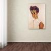 Trademark Fine Art Self Portrait with Striped Shirt Wall Decor view 2