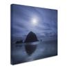 Trademark Fine Art Moon Over Canon Beach Wall Decor view 2