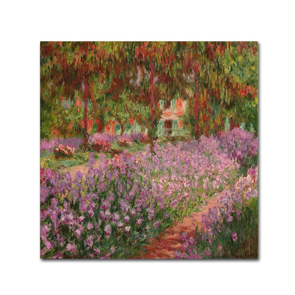 Trademark Fine Art the Garden At Giverny Wall Decor