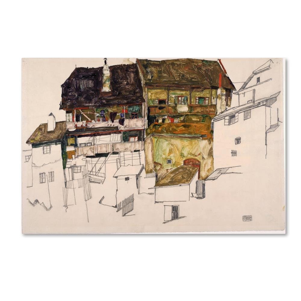 Trademark Fine Art Old Houses in Krumau Wall Decor