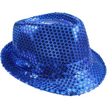 AK TRADING CO. Fashionable Sequin Fedora Party Hat  Unisex Sparkling Accessory for Costumes, Parties, Events & Everyday Style - Royal