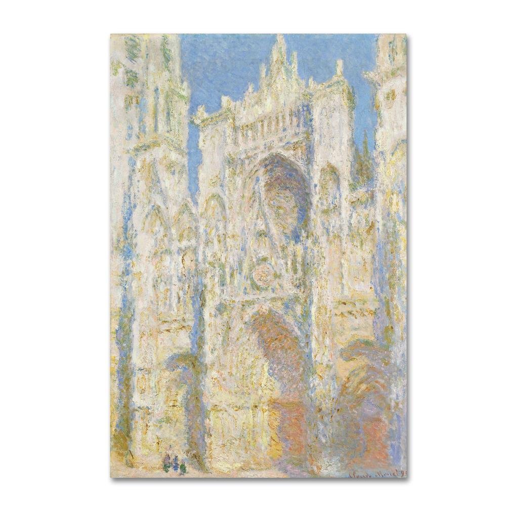 Trademark Fine Art Rouen Cathedral in Sunlight Wall Dcor