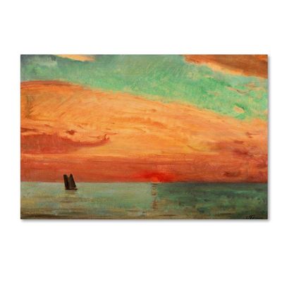 Trademark Fine Art Sunrise Over the Eastern Sea Wall Dcor