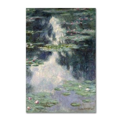 Trademark Fine Art Pond with Water Lilies Wall Dcor