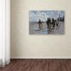 Fishing For Oysters At Cancale by John Singer Sargent, 16x24-Inch Canvas Wall Art view 2