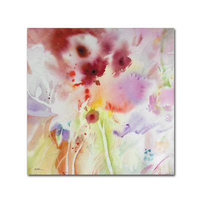 Trademark Fine Art Garden Impressions 3 by Sheila Golden, 14x14-Inch Canvas Wall Art