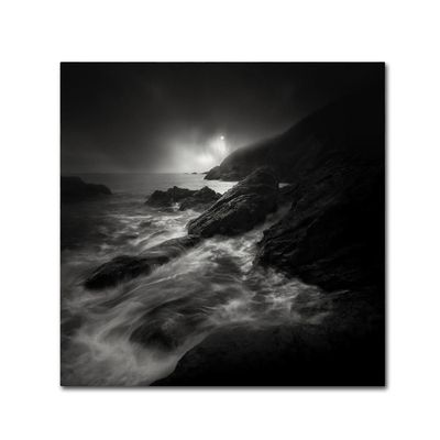 Cliffs At Night by Yucel Basoglu, 14x14-Inch Canvas Wall Art