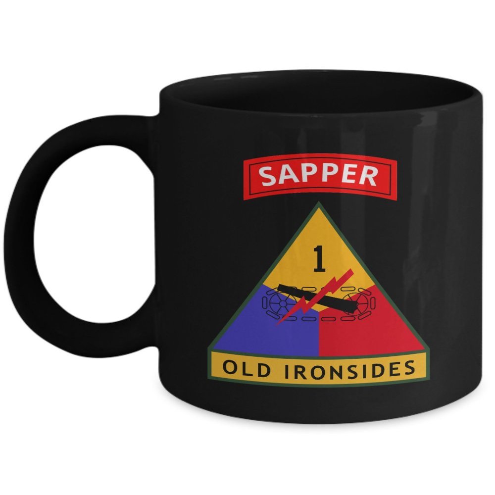1st Armored Division Coffee Mug - 1st AD Sapper Tab