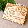Save the date, save the date magnet, rustic save the date, save the dates, wood save the date magnet, postcard save the dates, set of 10 pc view 2