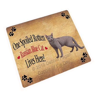 Russian Blue Spoiled Rotten Cat Refrigerator Magnet (8.7" x 11.5")