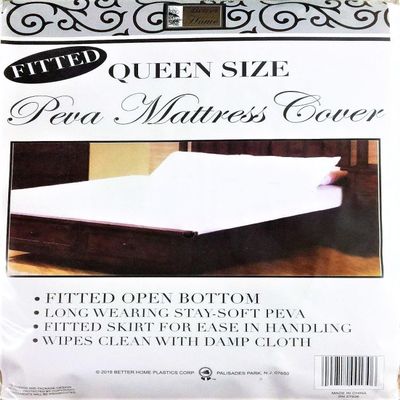 Better Home PEVA Fitted Mattress Cover Protector Waterproof Dust Free Bed Sheet (Queen)
