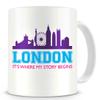 Bad Bananas London, It's Where My Story Begins - Novelty Gift Coffee Mug (15oz) view 1