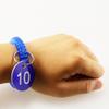 Melleco Plastic 35mm Session ID Plates Number Tag Hanger Slip with Key Split Ring and Spiral Coil Wrist Ring Lockers Pub Rest Sauna Shopping Mall Swimming Pool (1-80 with Spiral Coil Wrist Rings) view 3