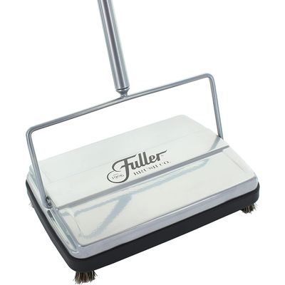 Fuller Brush 17034 Electrostatic Carpet & Floor Sweeper - 9" Cleaning Path - Lightweight - Ideal for Crumby Messes - Works On Carpets & Hard Floor Surfaces - Mettalic Silver