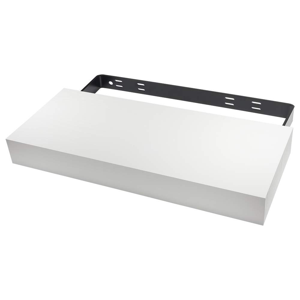 Federal Brace Designer Floating Shelf Proudly Made in America (White, 40x10x3.25)