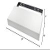 Federal Brace Designer Floating Shelf Proudly Made in America (White, 40x10x3.25) view 3