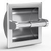 Smack Polished Chrome Recessed Toilet Paper Holder, Bathroom Wall Mount Recessed Toilet Tissue Roll Paper Holder Include Rear Mounting Bracket view 1