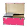 C&N Footlockers - Large Undergrad Storage Trunk w/Tray - Made in the USA - Only STEEL Footlocker on Amazon - Durable Chest with Lid Stay - 32 x 18 x 16.5 Inches (Hot Pink) view 1