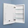 Fox Hollow Furnishings 14 x 24 Recessed Shaker Style Medicine Cabinet No Mirror, in-Wall Medicine Cabinets Without Mirror, Wood Mirrorless Concealed Hidden Medicine Cabinet NO MDF, White/Smooth Panel view 3