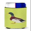 Caroline's Treasures BB7682MUK Rouen Duck Green Michelob Ultra Hugger for slim cans, Slim Can, Multicolor view 1