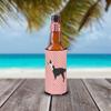 Caroline's Treasures BB7918MUK Llama Q' Ara Pink Check Michelob Ultra Hugger for slim cans, Slim Can, Multicolor view 2
