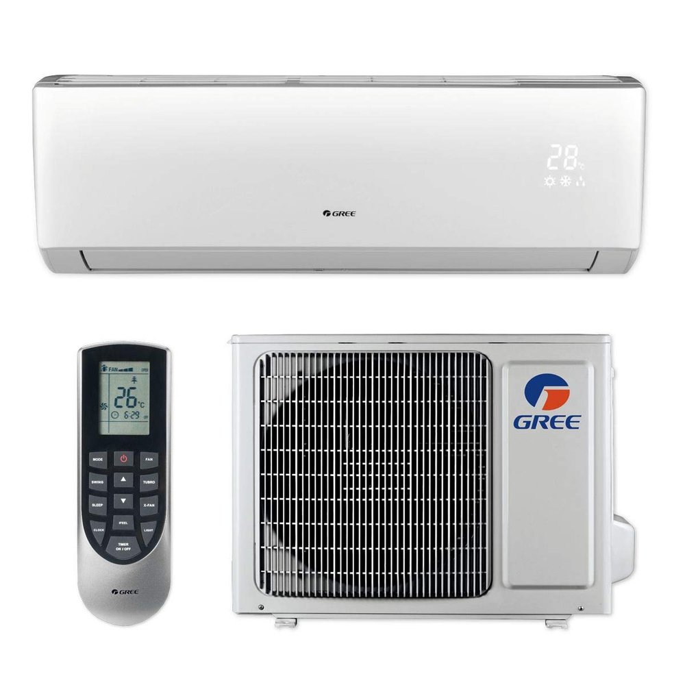Gree 9,000 BTU 16 SEER LIVO+ Wall Mount Ductless Mini Split Air Conditioner Heat Pump 208/230V