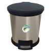 The Furniture Cove New 1.3 Gallon Round Stainless Steel Step Trash Can Waste Basket Featuring Your Choice of a Novelty Themed Logo! (Bass Splash) view 1