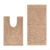 Better Trends Trier Collection Bath Mat Set - 100% Cotton, Tufted, Absorbent, 2-Piece, Lt Beige view 3