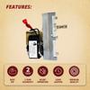 King Ashley 80488 Auger Feed Motor Fits 5500 5502 5510 AP 5770 AP5790 American Harvest 6033 6035 6037 6039 6041 Vogelzang VG5790 VG5770 1 RPM W/Hole Counter Clockwise 80457 view 4