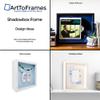 ArtToFrames 11 x 14 Inch Shadow Box Picture Frame, with a Satin Black 1'' Shadowbox Frame and Octoberfest Mat view 2