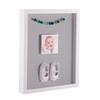 ArtToFrames 12 x 12 Inch Shadow Box Picture Frame, with a Satin White 1'' Shadowbox Frame and TV Grey Mat view 1
