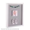 ArtToFrames 12 x 12 Inch Shadow Box Picture Frame, with a Satin White 1'' Shadowbox Frame and TV Grey Mat view 3