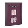 ArtToFrames 14 x 18 Inch Shadow Box Picture Frame, with a Melinga Oak Gray 1'' Shadowbox Frame and Ruby Mat view 1